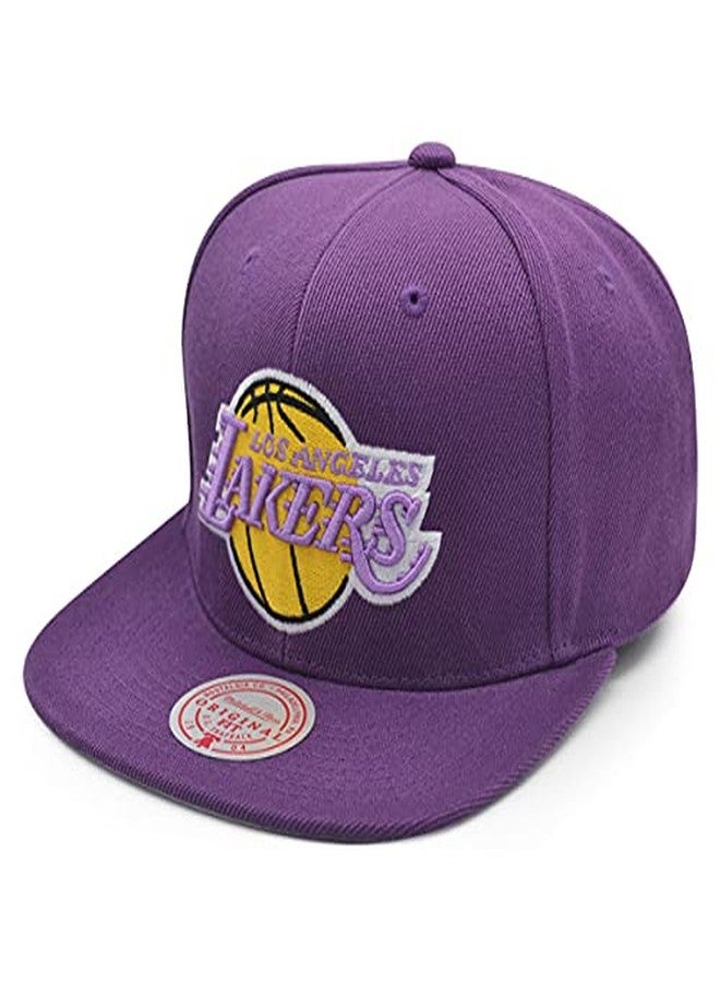 Mitchell & Ness Los Angeles Lakers 1987 NBA Finals Championship Series Snapback Hat- Purple - Image 4