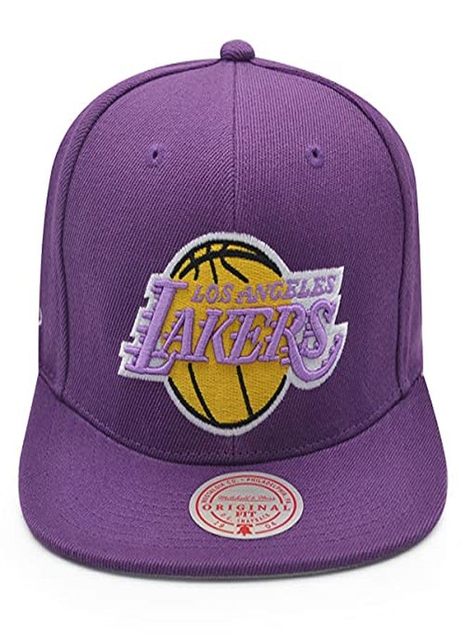 Mitchell & Ness Los Angeles Lakers 1987 NBA Finals Championship Series Snapback Hat- Purple - Image 3