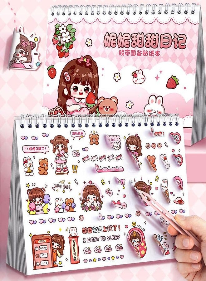KmCho Scrapbook Sticker 1 Sheet - Cute Decorative Stickers for Journaling, DIY Crafts, Planners, Albums, Notebooks & Gift Wrapping - Waterproof, Easy Peel & Long Lasting Stickers - Image 3