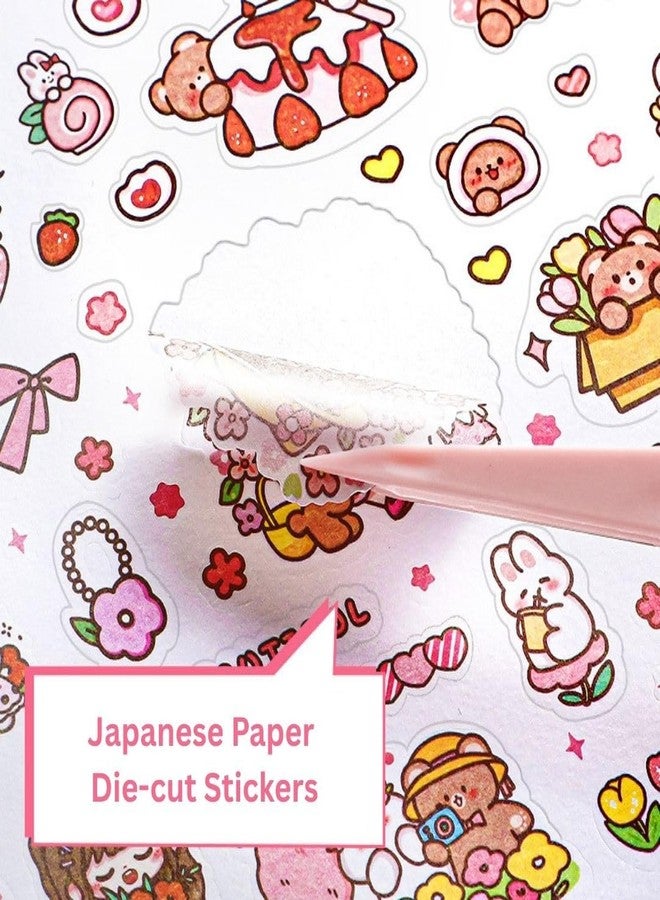 KmCho Scrapbook Sticker 1 Sheet - Cute Decorative Stickers for Journaling, DIY Crafts, Planners, Albums, Notebooks & Gift Wrapping - Waterproof, Easy Peel & Long Lasting Stickers - Image 5