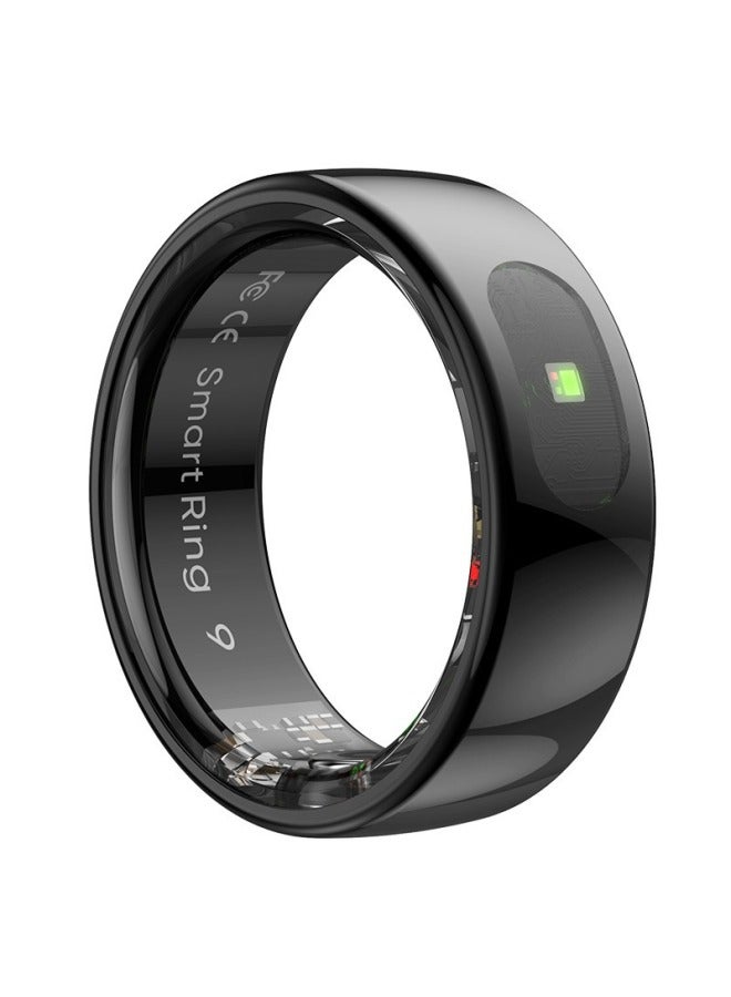 【QRING】 Smart Ring R08 Smart Ring Body Surface Temperature Information Reminder Smart Touch-Color:Black With Charging Compartment (no. 9 19.1mm) - Image 5