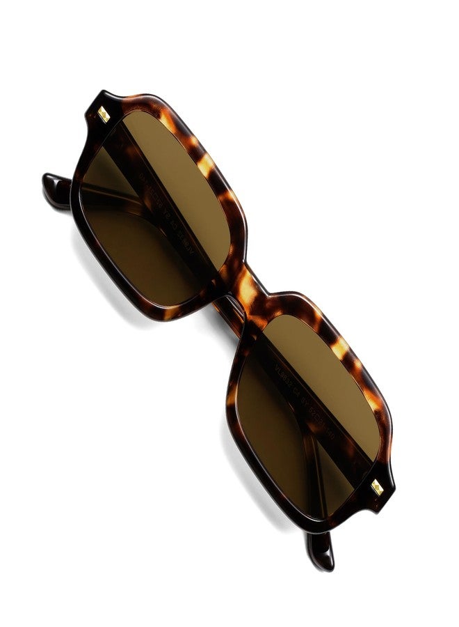 VANLINKER Retro Square Polarized Sunglasses for Women Men Vintage Rectangle Shades VL9832,Tortoise - Image 1