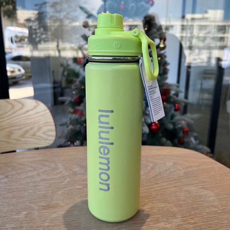 Double Wall Stainless Steel Vacuum Insulated Sports Water Bottle with Straw Lid, 24h Cold Retention, Large Capacity