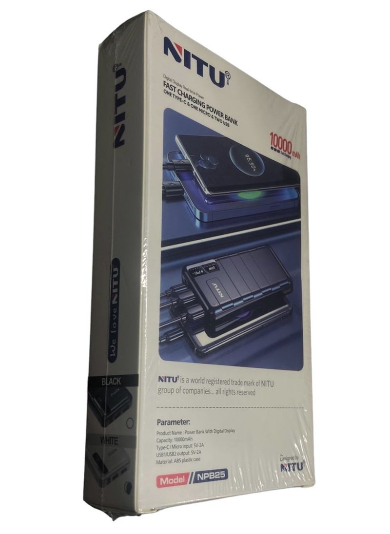 NITU 10000 mAh Fast charging Power Bank