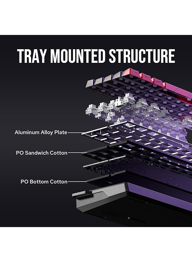 EPOMAKER Aula Win68 He Magnetic Keyboard With Adjustable Actuation Hall Effect Switches 65% Wired Compact Keyboard 8000 Hz Polling Rate Hot Swappable (Black) - Image 5