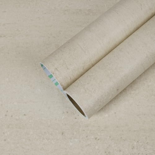 CHIHUT 12x100 Matte Beige Marble Peel and Stick Wallpaper Waterproof Self Adhesive Removable Marble Contact Paper for Kitchen Countertops Cabinets Furniture Desk Renter Friendly Granite Vinyl Wrap - Image 1