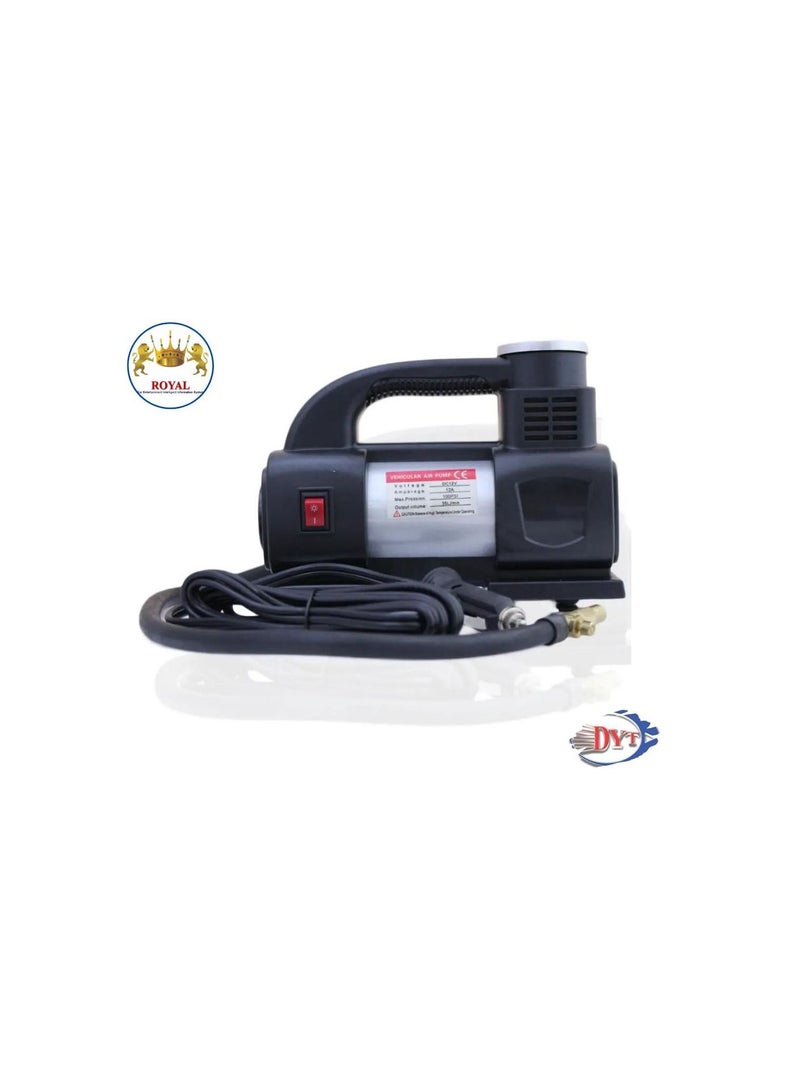Royal Car Air Compressor DC12V Motorcycle Car Ball Class Air bed type No.1313 Fast inflate oilless design Max pressure 100PSI no Daily maintenance noise Less than 95DB Working Temperature-20~80'C. - Image 2