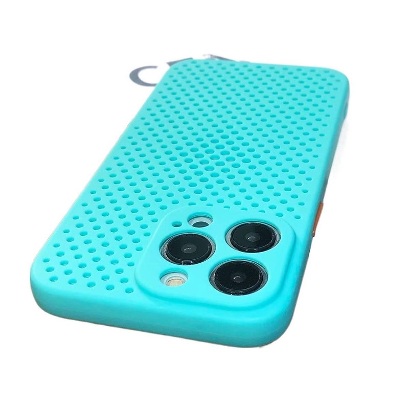 BB غطاء واقي بسيليكون لـ iPhone 16 / 16 Plus / 16 Pro / 16 Pro Max مع الحماية من السقوط وتبديد الحرارة مع مقاوم للصدمات مع رفيع للغاية مع سيليكون ناعم باللون أزرق سماوي من السيليكون. - Image 1