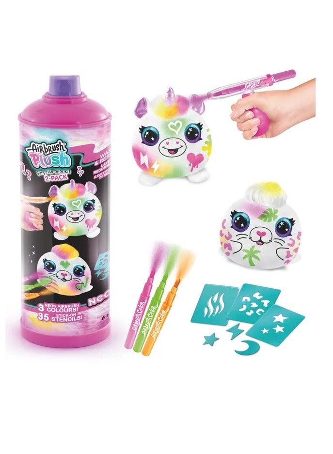 Canal Toys Airbrush Plush - Neon Mini Mystery - Image 1