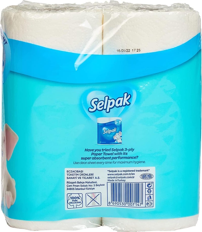 Selpak | Comfort Kitchen Paper Towel Rolls | Pack of 24 Rolls - Image 2