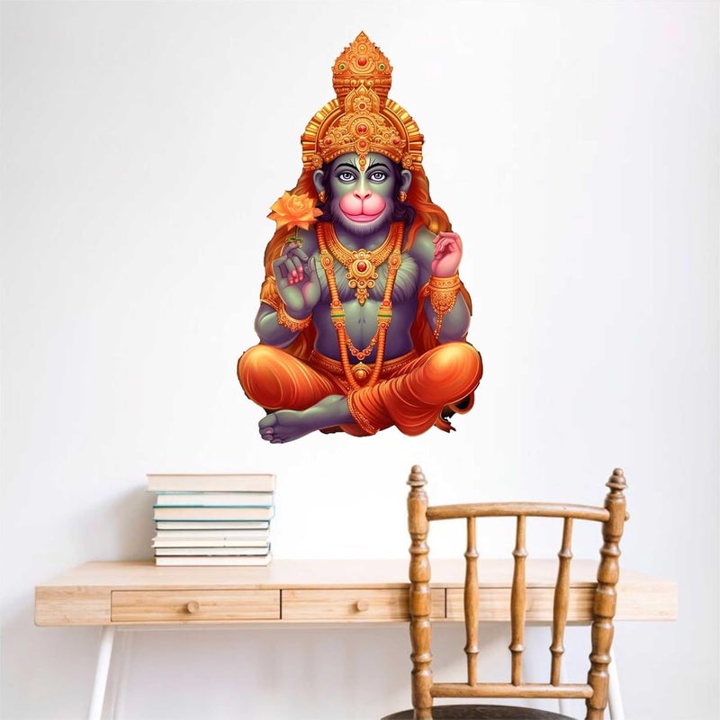 Wall Attraction Hanuman Wall Stickers Murals Size 40x66cm MD47_S - Image 1