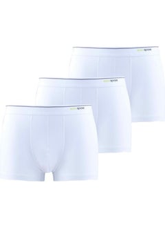 Blackspade Men's Boxer - Shorty 3 Pack Tender Cotton 9670 - White 