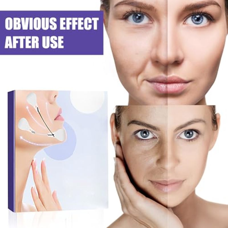 Face Lift Tape Ultra-Thin Invisible Waterproof Skin Lifting Strips - Instant Wrinkle Lift V Face Shaping Tape for Double Chin Reduction - Image 5