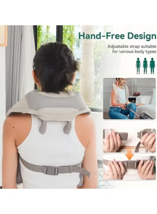 Wireless Cervical & Back Massager - 4D Shiatsu Kneading with Soothing Heat - Portable Electric Massager for Instant Pain Relief & Daily Relaxation - Image 4