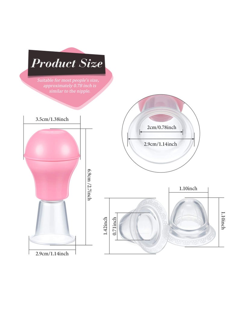 SUNSAR 4 Pieces Nipple Suction Cups Nipple Corrector Sucker for Breastfeeding Inverted Flat Nipples Aspirator Puller - Image 2