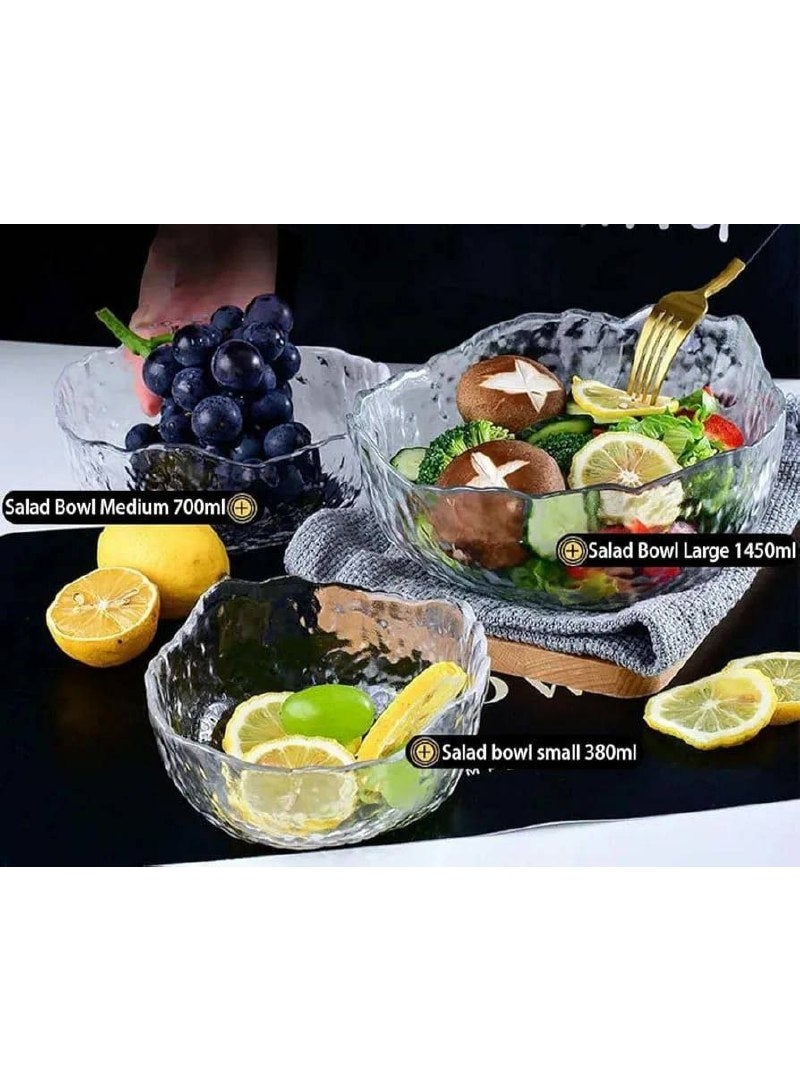 Modern Glass Khoshaf Set – 3-Piece Bowl Set in Different Sizes - Image 5