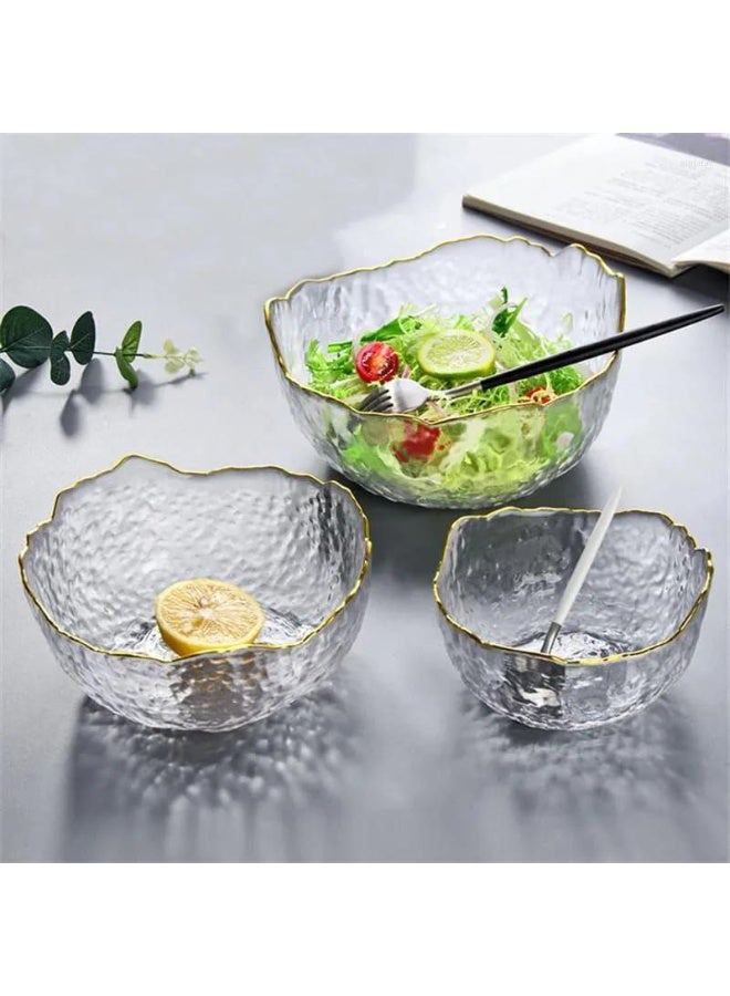Modern Glass Khoshaf Set – 3-Piece Bowl Set in Different Sizes - Image 3