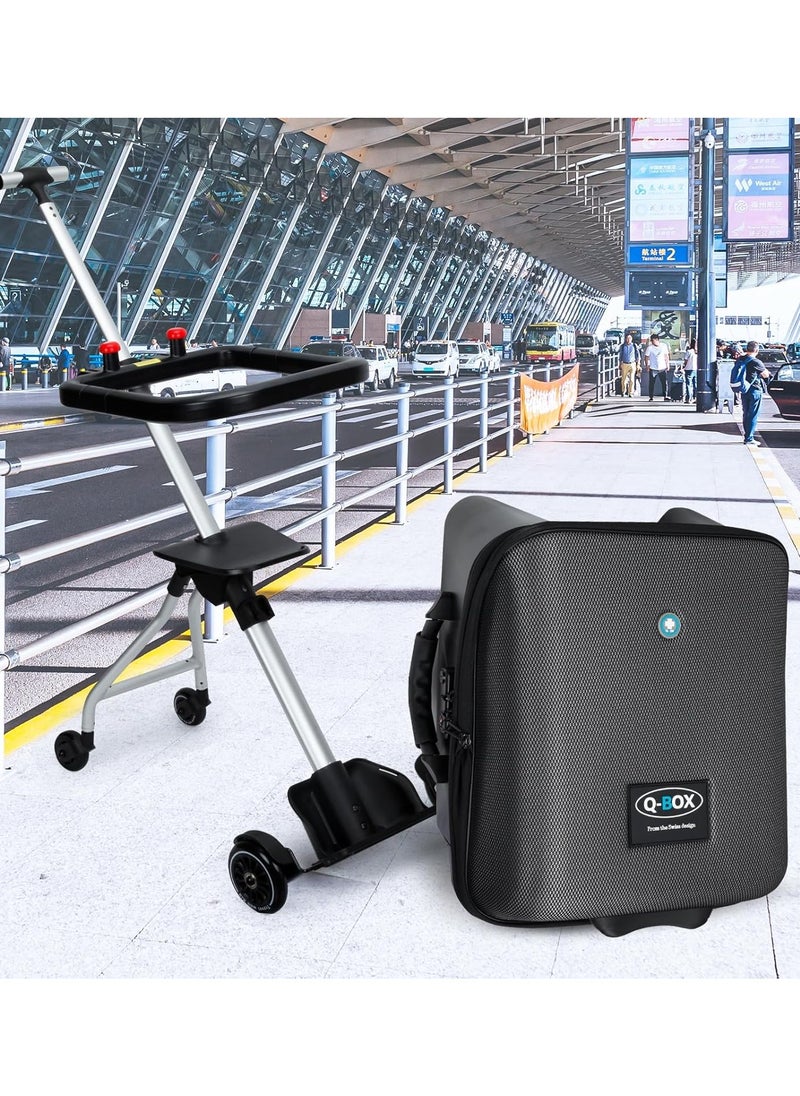 Q-Box LemoHome Expandable Luggage with Spinner Wheels,Large Suitcases with Child Seat Design,Hard Luggage for Women and Men  - Image 1