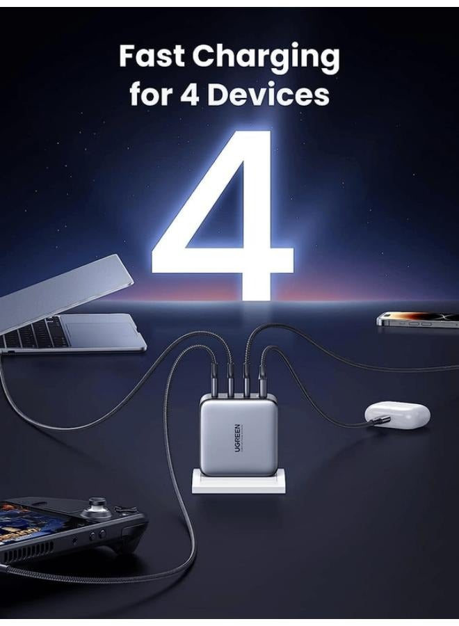 Ugreen USB-A 3xUSB-C 100W GaN Wall Charger USB-C Cable - Image 5