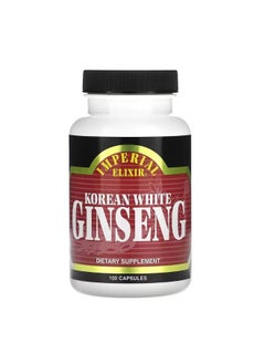 Imperial Elixir Korean White Ginseng 100 Capsules  - Image 1
