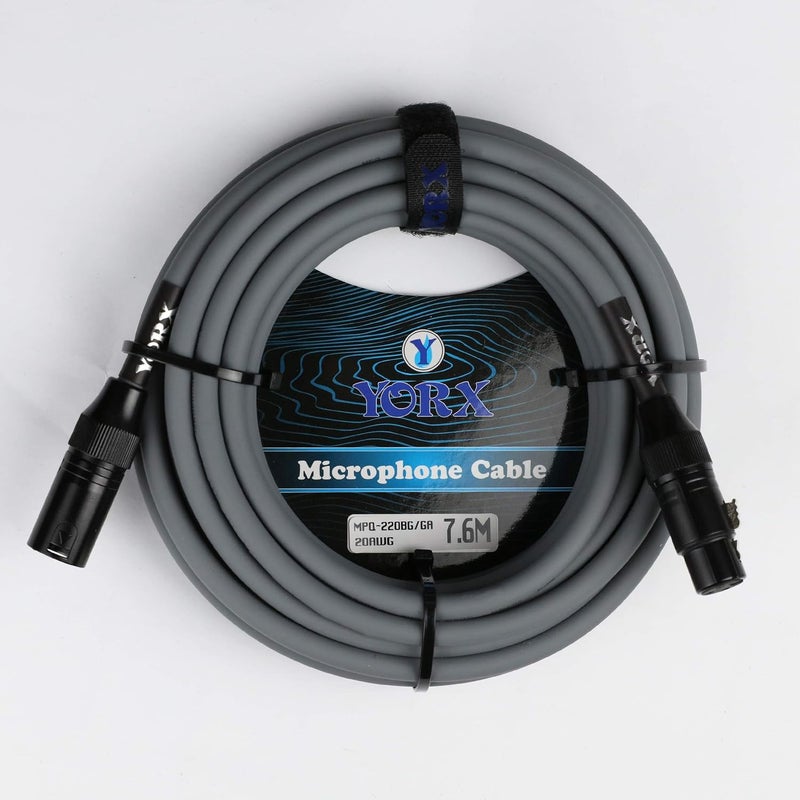 كابل ميكروفون -CABLES MPQ-220BG-7.6M GA XLR ذكر - XLR أنثى