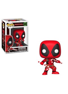 Funko Pop Marvel: Holiday Deadpool With Candy Canes Collectible Figure Multicolor  - Image 3