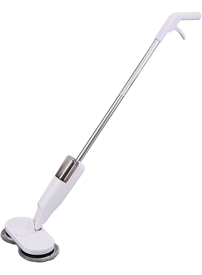 promass Electric Mop, Cordless Floor Cleaner Machine with Motorized Dual Mopheads, Wet Dry Rotating Mop, Easily Cleaning for Wood Floors Ceramic Tiles Marble Floor, USB Charging