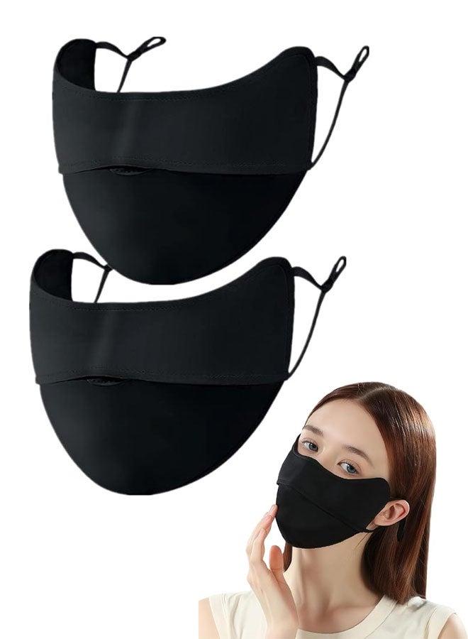 Face Mask Washable Reusable Exercise Breathable Sun Protection Golf Sports Face Mask for Women - Image 1