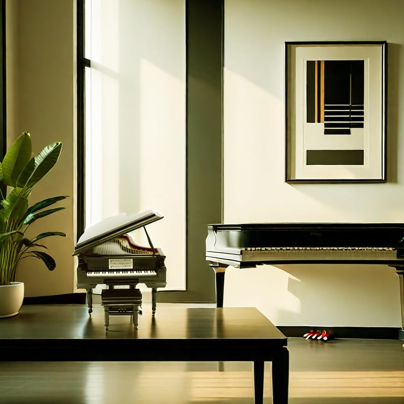 SHTWX Piano Music Box with Bench and Black Case Musical Boxes Gift for Christmas/Birthday/Valentine's Day, Melody Spirited Away - Image 4