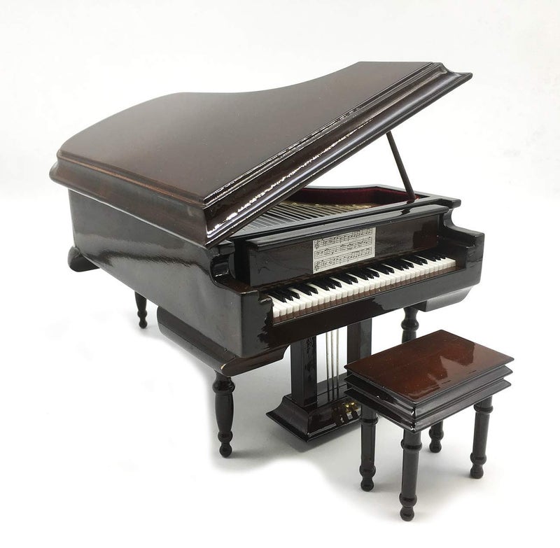 SHTWX Piano Music Box with Bench and Black Case Musical Boxes Gift for Christmas/Birthday/Valentine's Day, Melody Spirited Away - Image 5