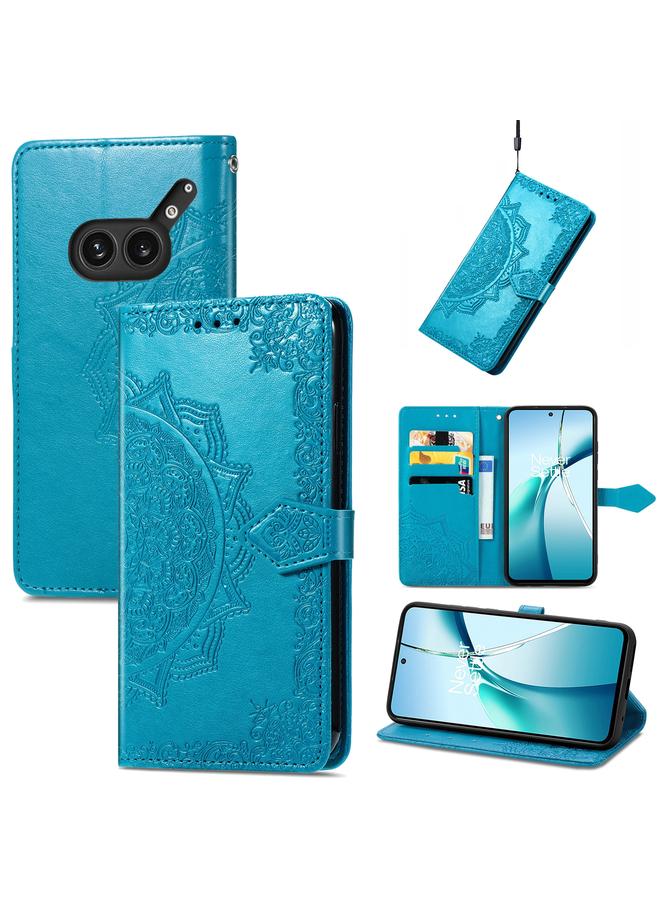 Case For Nothing Phone 2a Plus Mandala Flower Embossed Leather Phone Case
