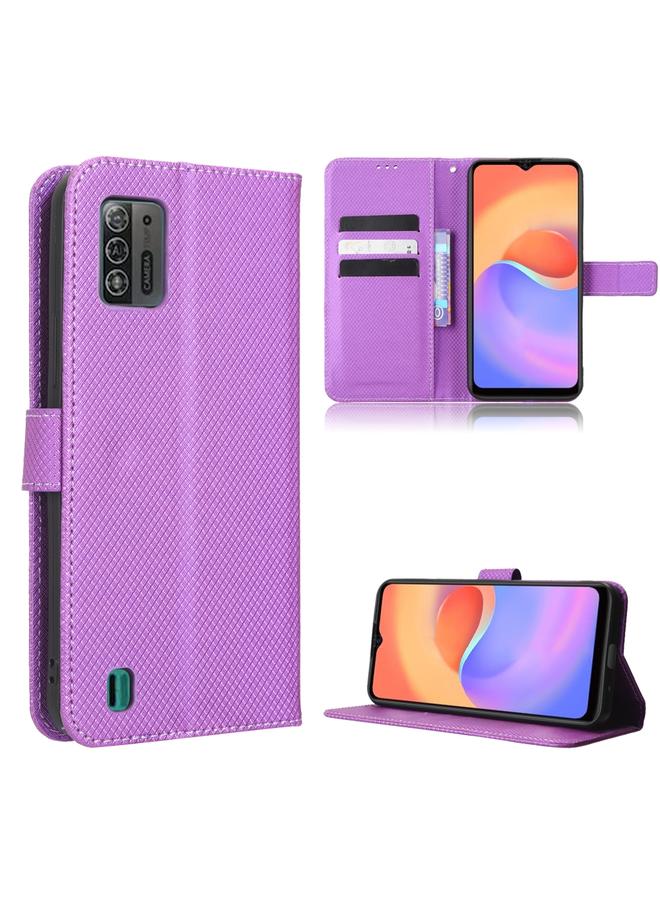 The Bros Case For ZTE Blade A52 Lite Diamond Texture Leather Phone Case