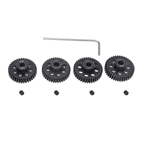 GTHELE 4pcs 48P Pinion Gear 3.175mm Set Hardened 36T 37T 38T 39T 48DP Pitch Gears RC Upgrade Part with Screwdriver - Image 4