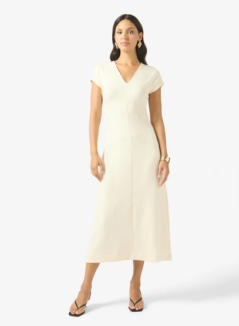 فيرو مودا Regular Fit 7/8 V-Neck Dress