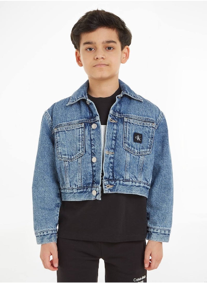 Calvin Klein Jeans - Calvin Klein Jeans Kids, Boys' Jacket - Outwear - Cotton, Denim , Blue - Image 1