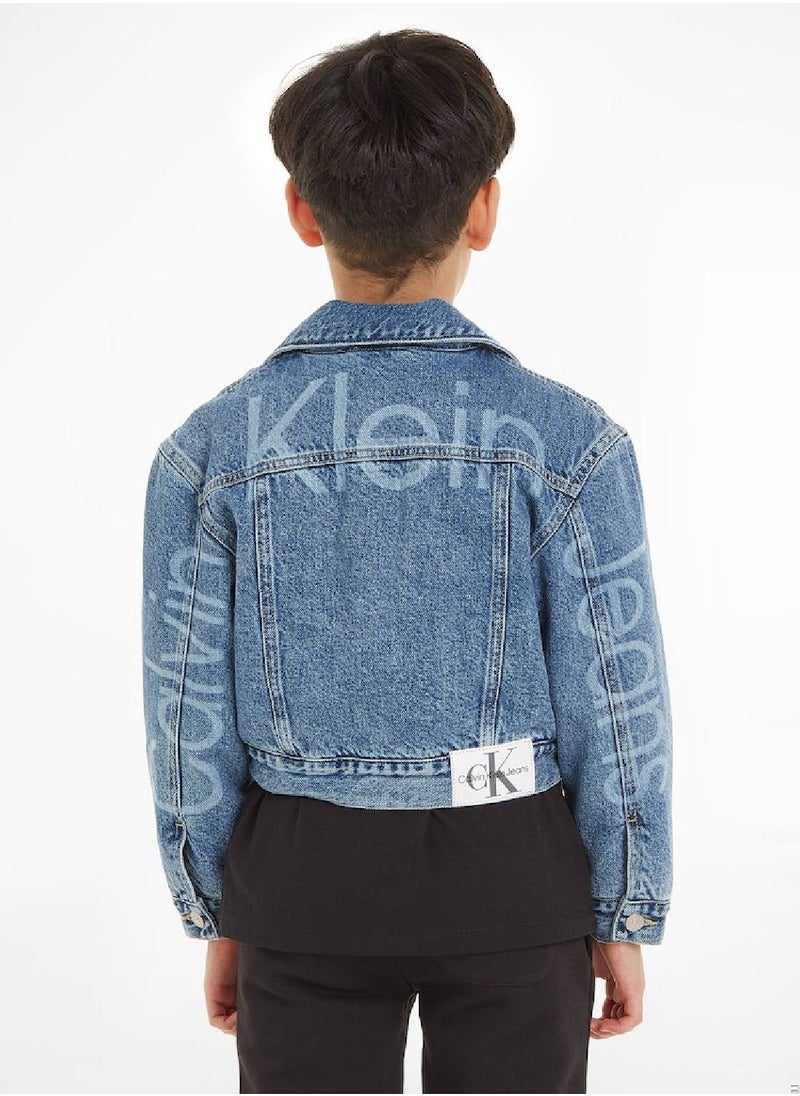 Calvin Klein Jeans - Calvin Klein Jeans Kids, Boys' Jacket - Outwear - Cotton, Denim , Blue - Image 1