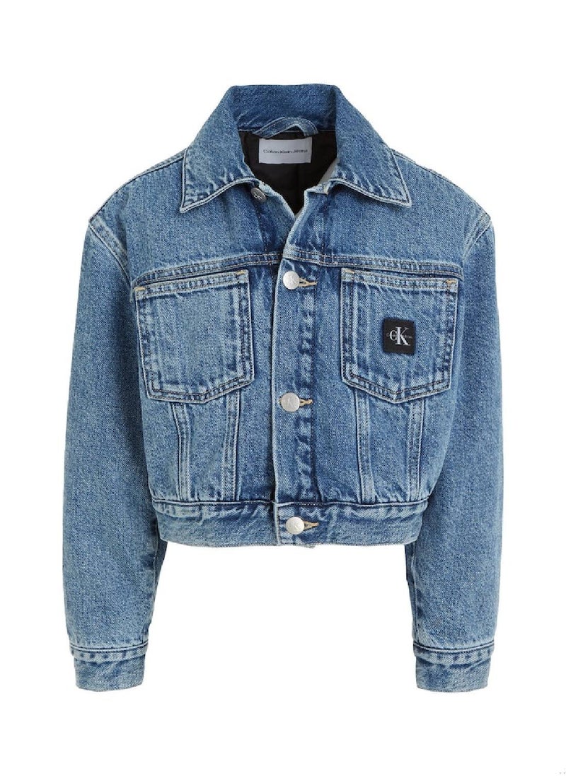 Calvin Klein Jeans - Calvin Klein Jeans Kids, Boys' Jacket - Outwear - Cotton, Denim , Blue - Image 1