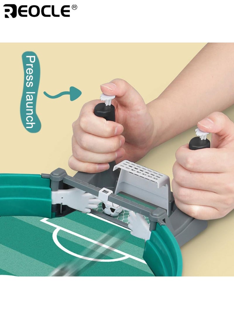 REOCLE Kids Soccer Tabletop Match Toy with 2 Balls Dual Player Interactive Game for Youngsters Portable Design Durable Construction Educational Sports Family Party Game - Image 4