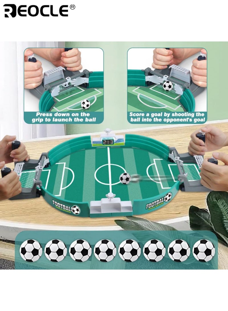 REOCLE Kids Soccer Tabletop Match Toy with 2 Balls Dual Player Interactive Game for Youngsters Portable Design Durable Construction Educational Sports Family Party Game - Image 5