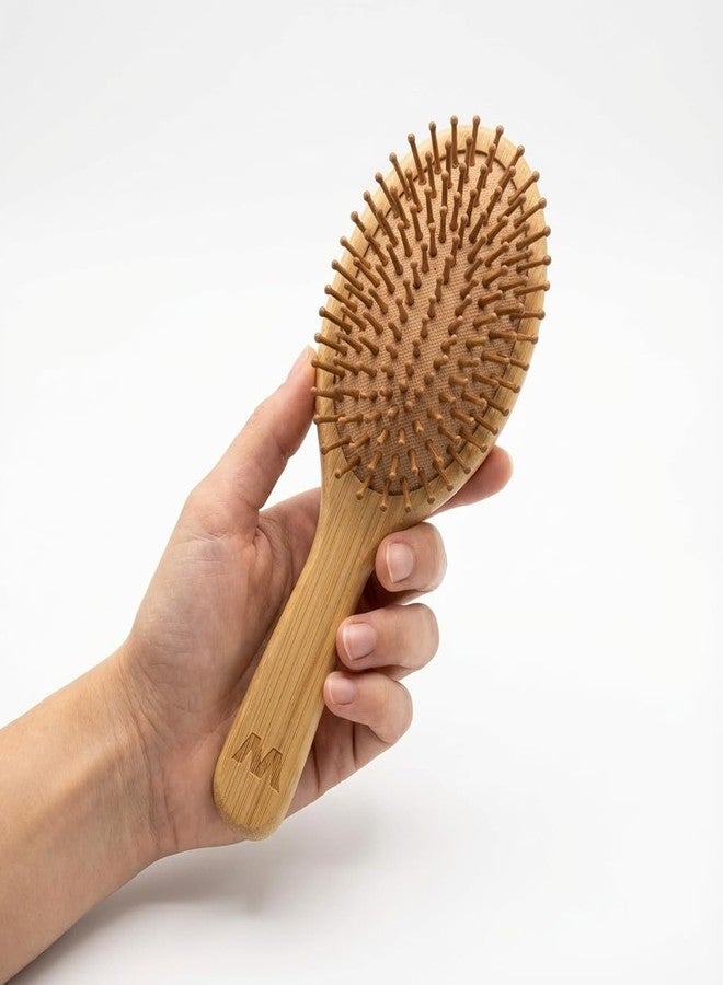 MASAMI Bamboo Hair Brush | Natural Wooden Paddle Brush - Image 2
