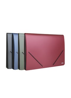 Deli 4-Piece Expanding File Multicolour  - Image 1
