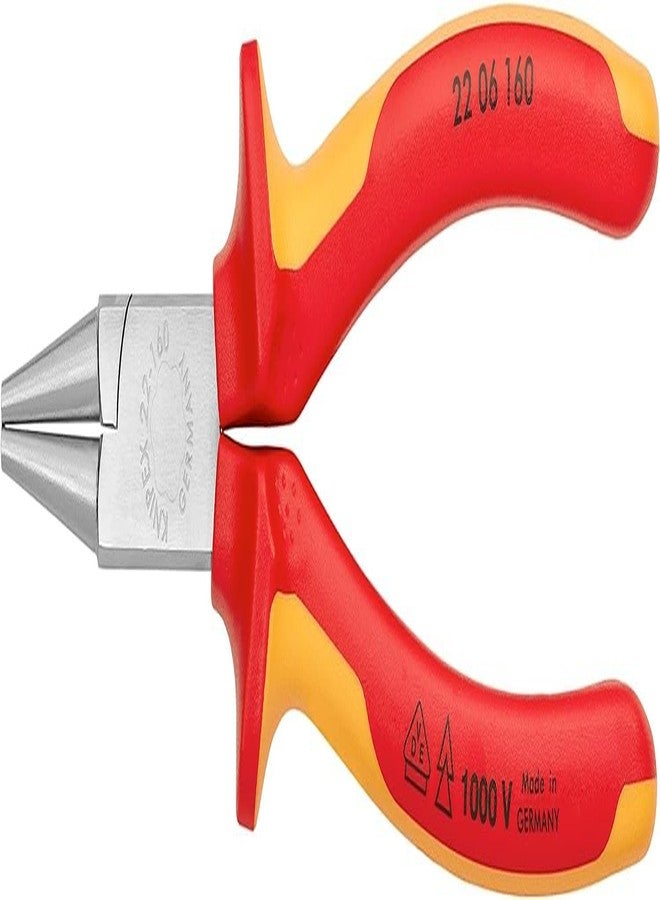 KNIPEX Tools 22 06 160 Round Nose Pliers 6,3" with soft handle VDE-tested/chrome plated - Image 3