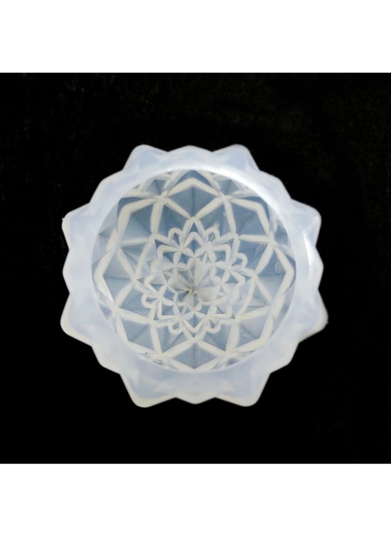 Hobizubi Crystal Stone Resin Epoxy, Soap and Candle Mold 6 x 4 cm - Code: 84  - Image 1