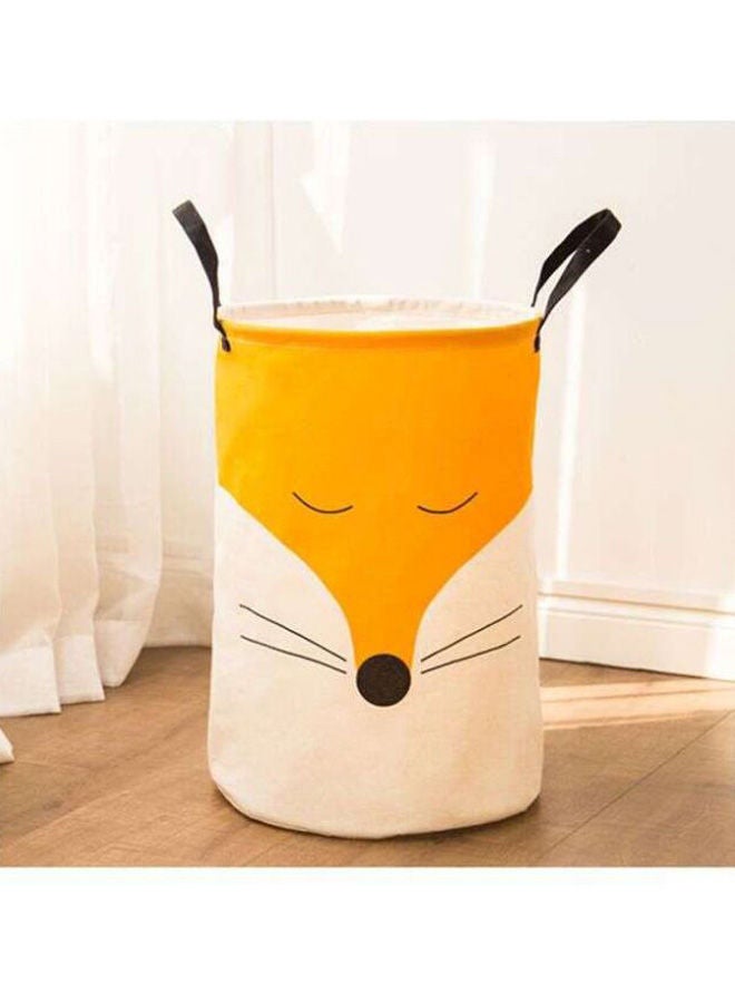 NIBEMINENT Large Storage Printed Laundry Basket Yellow/Beige/Black 35x50cm - Image 2