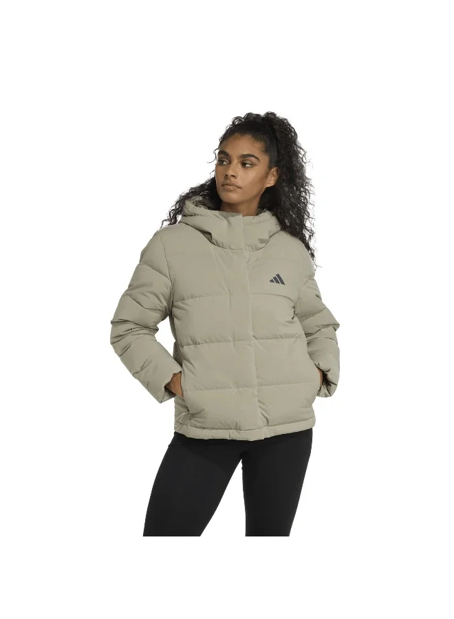 Adidas Adidas W Helionic Hd J Green Jacket (Down) Jackets For Women