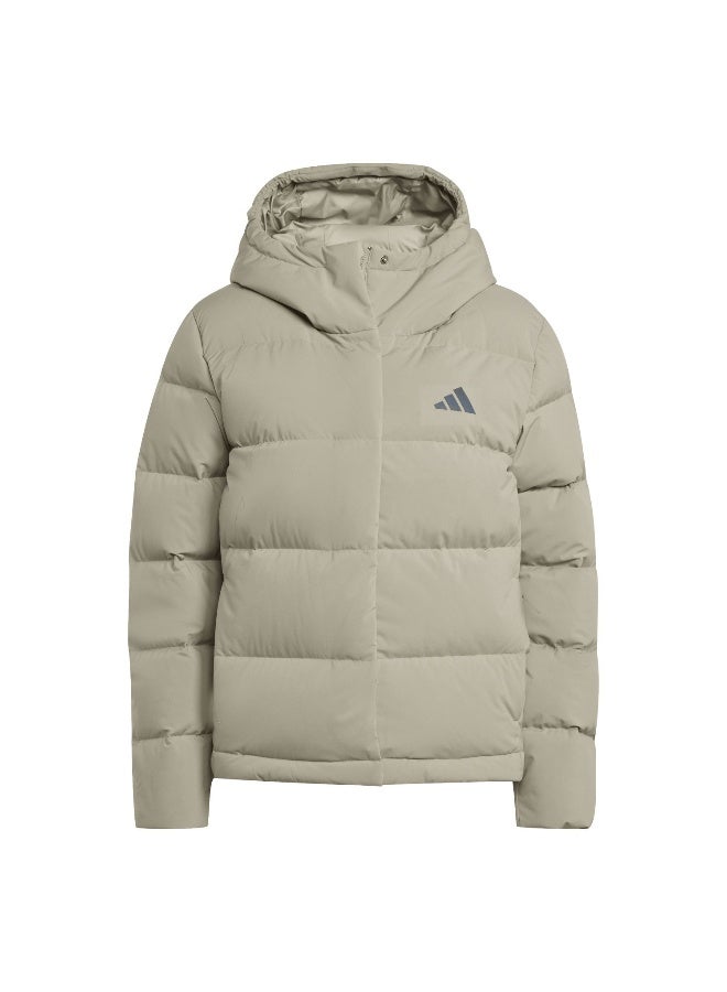 Adidas W Helionic Hd J Green Outdoor Jackets For Women 2XS  - Image 1