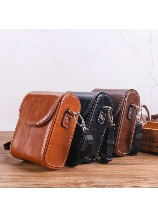Generic Supply Canon G7X3 For Sony RX100 Leather Case Panasonic LX10 Ricoh GR2 Card Camera Bag-Color:Black  - Image 3
