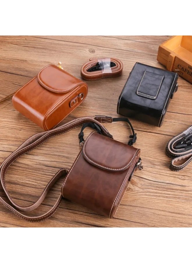 Generic Supply Canon G7X3 For Sony RX100 Leather Case Panasonic LX10 Ricoh GR2 Card Camera Bag-Color:Black  - Image 2