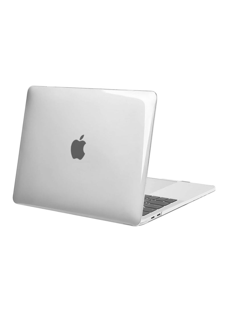 سانموجيد - حافظة SANMUGEED لحافظة MacBook Pro مقاس 13 بوصة M2 2024، 2023، 2022-2016 A2338 M1 A2251 A2251 A2289 A2159 A2159 A2159 A1708 A1708 A1706 مع/بدون شريط اللمس، غطاء غلاف بلاستيكي صلب، شفاف كريستالي - Image 1