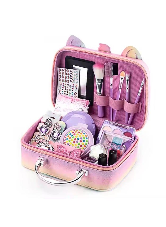 ريمي بيلا طقم مكياج للبنات داخل صندوق ملابس أنيق – مستحضرات تجميل قابلة للغسل وآمنة للأطفال، لعبة أزياء وتجميل ممتعة - Image 2
